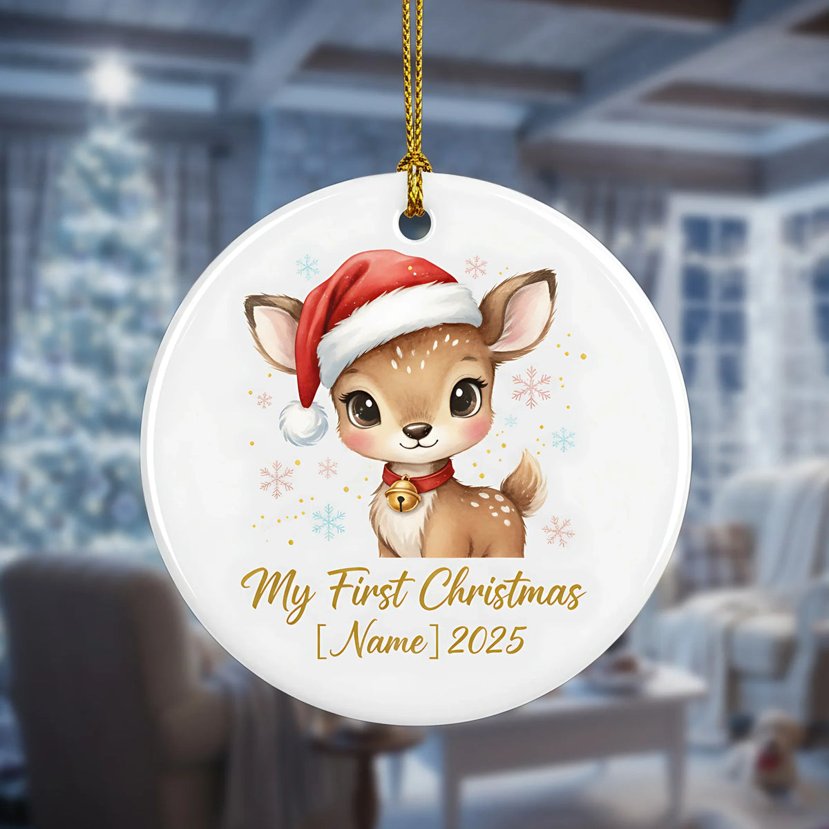 My First Christmas 2025 2026 - Personalized Christmas Ornament - Faith In My Bag is a brand operated by Gemini Clothing LLC
