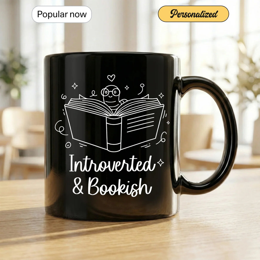 Charming Introverted & Bookish - Gift Mug - Faith In My Bag is a brand operated by Gemini Clothing LLC