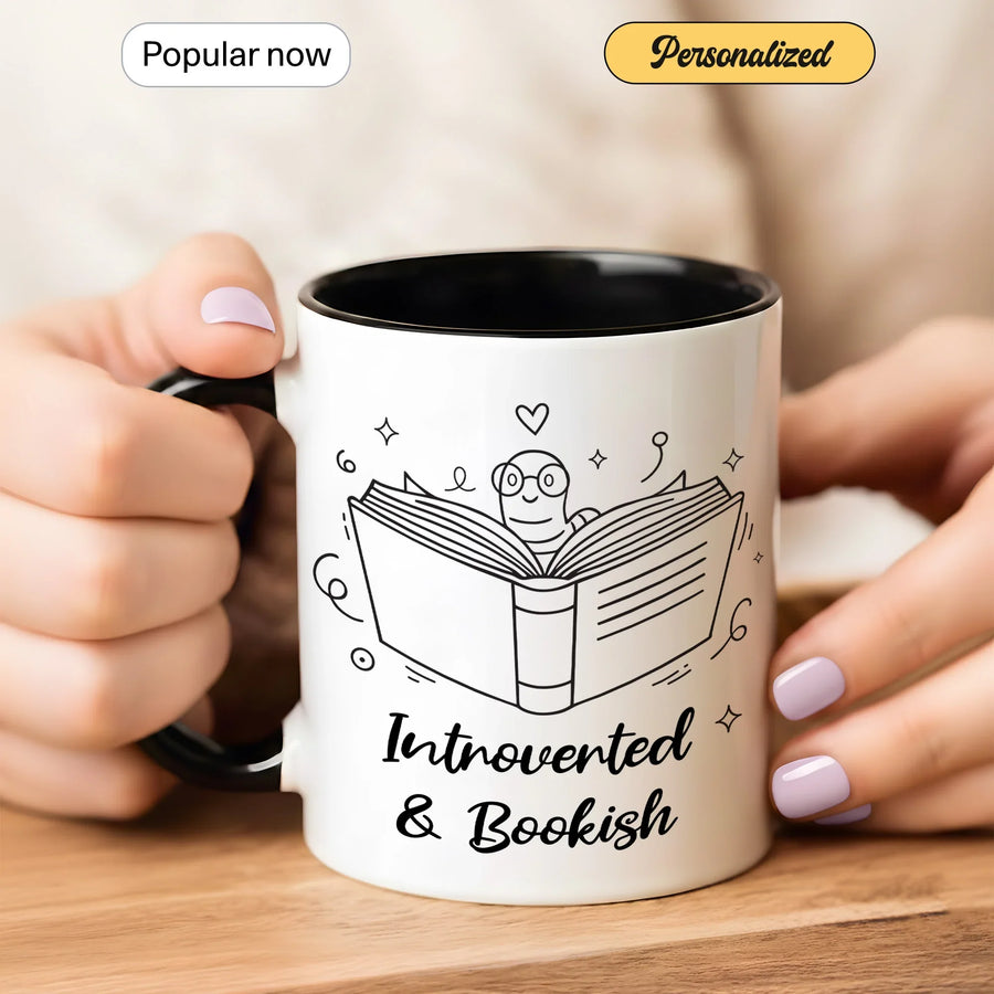Cute Bookworm - Gift Mug - Faith In My Bag is a brand operated by Gemini Clothing LLC