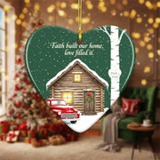 Home Blessed by - Personalized Christmas Ornament - Faith In My Bag is a brand operated by Gemini Clothing LLC