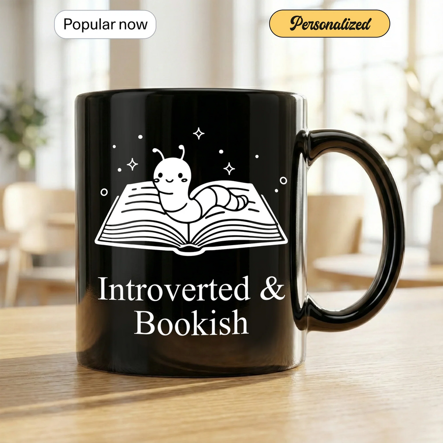Introverted and Bookish - Gift Mug - Faith In My Bag is a brand operated by Gemini Clothing LLC