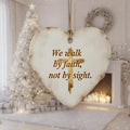 We Walk by - Christmas Ornament - Faith In My Bag is a brand operated by Gemini Clothing LLC