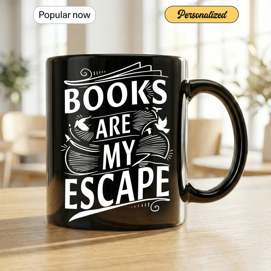 Books Are my Escape Coffee - Gift Mug - Faith In My Bag is a brand operated by Gemini Clothing LLC