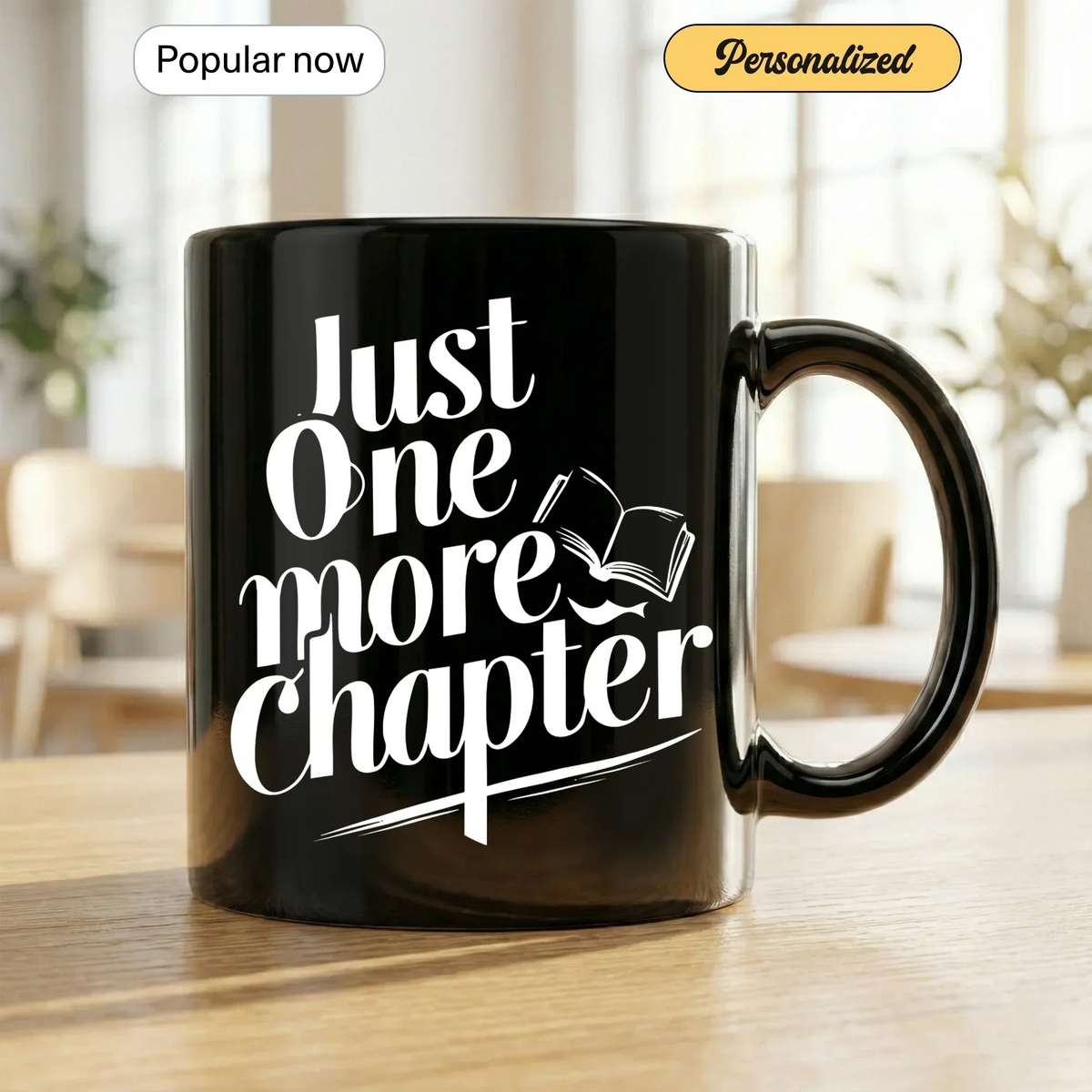 Just One More Chapter - Gift Mug - Mug 126 Copy - Faith In My Bag is a brand operated by Gemini Clothing LLC