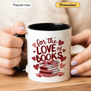 For the Love of Books - Personalized Gift Mug - Faith In My Bag is a brand operated by Gemini Clothing LLC