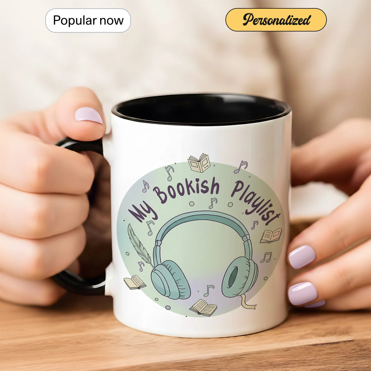 My Bookish Playlist Coffee - Gift Mug - Faith In My Bag is a brand operated by Gemini Clothing LLC