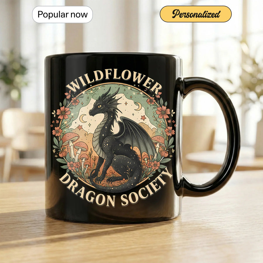 Wildflower Dragon Society - Gift Mug - Faith In My Bag is a brand operated by Gemini Clothing LLC