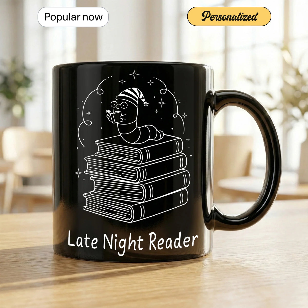 Books & Coffee for Night Owls - Gift Mug - Faith In My Bag is a brand operated by Gemini Clothing LLC