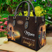 Mom, the Heart of the Family Personalized Christian Handbag