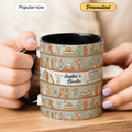 Happiness is a Cup of Coffee and a Good Book - Personalized Gift Mug - Faith In My Bag is a brand operated by Gemini Clothing LLC