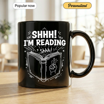 Shhh I'm Reading Coffee - Gift Mug - Faith In My Bag is a brand operated by Gemini Clothing LLC