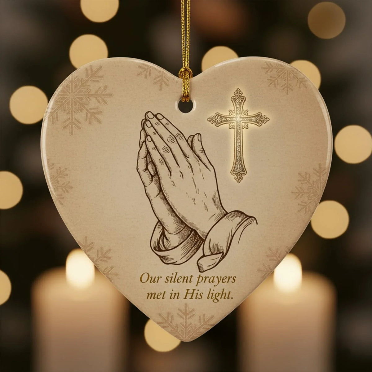 Our Silent Prayers - Christmas Ornament - Faith In My Bag is a brand operated by Gemini Clothing LLC
