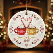 Couple 2025 2026 - Personalized Christmas Ornament - Faith In My Bag is a brand operated by Gemini Clothing LLC