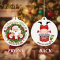 Santa Gone Wild - Christmas Ornament - Faith In My Bag is a brand operated by Gemini Clothing LLC
