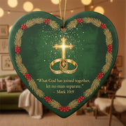 What God Has Joined Together - Christmas Ornament - Faith In My Bag is a brand operated by Gemini Clothing LLC