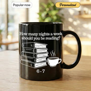 How Many Nights a Week Should You Be Reading? - Gift Mug - Faith In My Bag is a brand operated by Gemini Clothing LLC