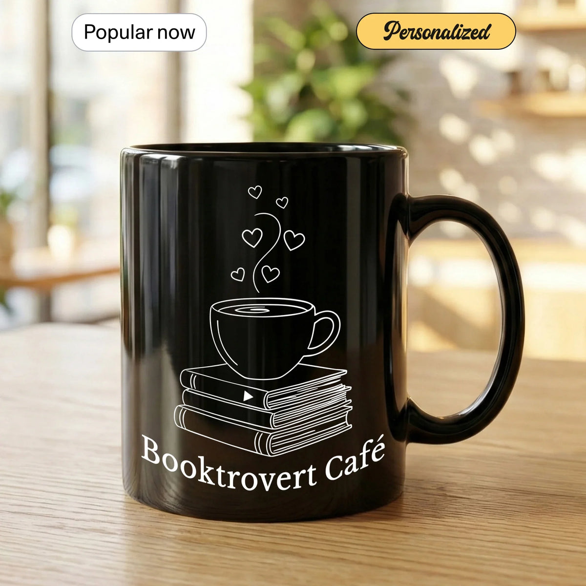 Booktrovert Café - Personalized Gift Mug - Faith In My Bag is a brand operated by Gemini Clothing LLC