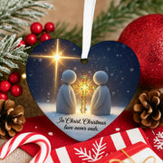 In Christ Christmas Love Never Ends Christmas Ornament