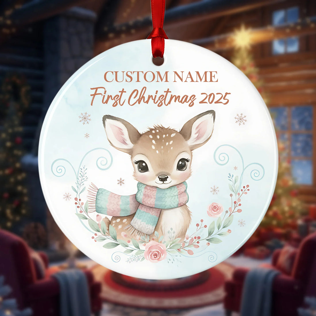 A Magical First Christmas 2025 2026 - Personalized Christmas Ornament - Faith In My Bag is a brand operated by Gemini Clothing LLC