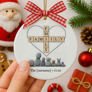 Family Name 2025 Personalized Christmas Ornament