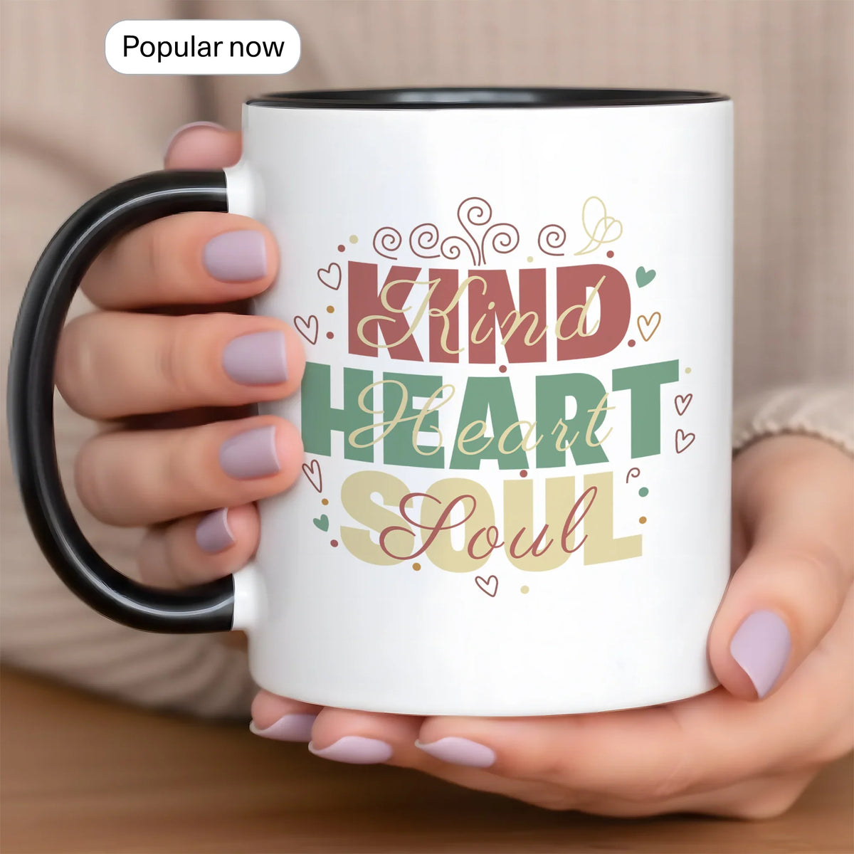 Kind Heart Soul - Personalized Gift Mug - Faith In My Bag is a brand operated by Gemini Clothing LLC