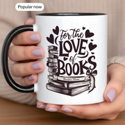 For the Love of Books Personalized Gift Mug - Faith In My Bag is a brand operated by Gemini Clothing LLC