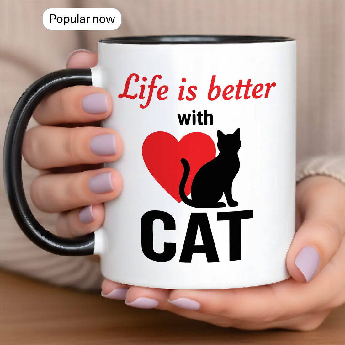 Life is Better with Cat - Gift Mug - Faith In My Bag is a brand operated by Gemini Clothing LLC
