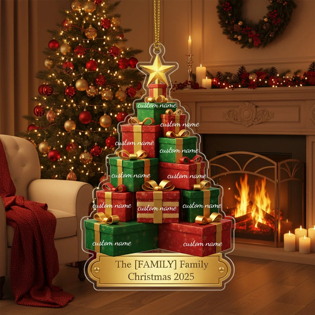 Family Tree - Personalized Christmas Ornament - Faith In My Bag is a brand operated by Gemini Clothing LLC