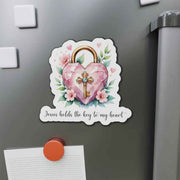 Jesus Holds the Key to my Heart Christian Sticker