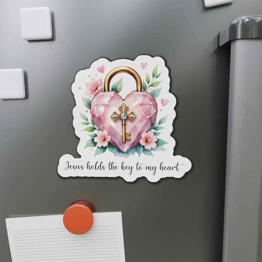 Jesus Holds the Key to my Heart Christian Sticker