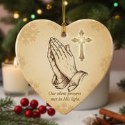 In His Hands Prayer Decoration - Christmas Ornament - Faith In My Bag is a brand operated by Gemini Clothing LLC