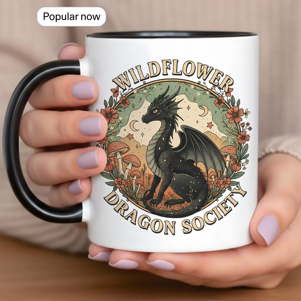 Wildflower Dragon Society Accent - Gift Mug - Faith In My Bag is a brand operated by Gemini Clothing LLC