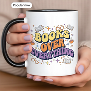 Books Over Everything - Gift Mug - Faith In My Bag is a brand operated by Gemini Clothing LLC