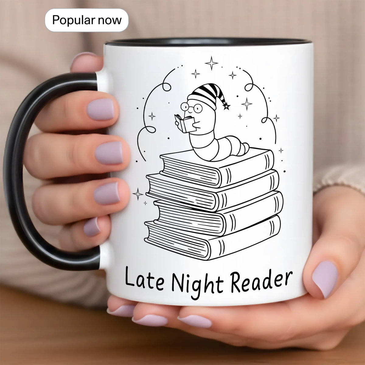 Late Night Reader for Book Lovers - Gift Mug - Faith In My Bag is a brand operated by Gemini Clothing LLC