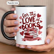 For the Love of Books - Personalized Gift Mug - Faith In My Bag is a brand operated by Gemini Clothing LLC