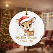 My First Christmas 2025 2026 - Personalized Christmas Ornament - Faith In My Bag is a brand operated by Gemini Clothing LLC