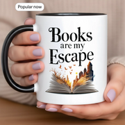Books Are my Escape - Personalized Gift Mug - Faith In My Bag is a brand operated by Gemini Clothing LLC