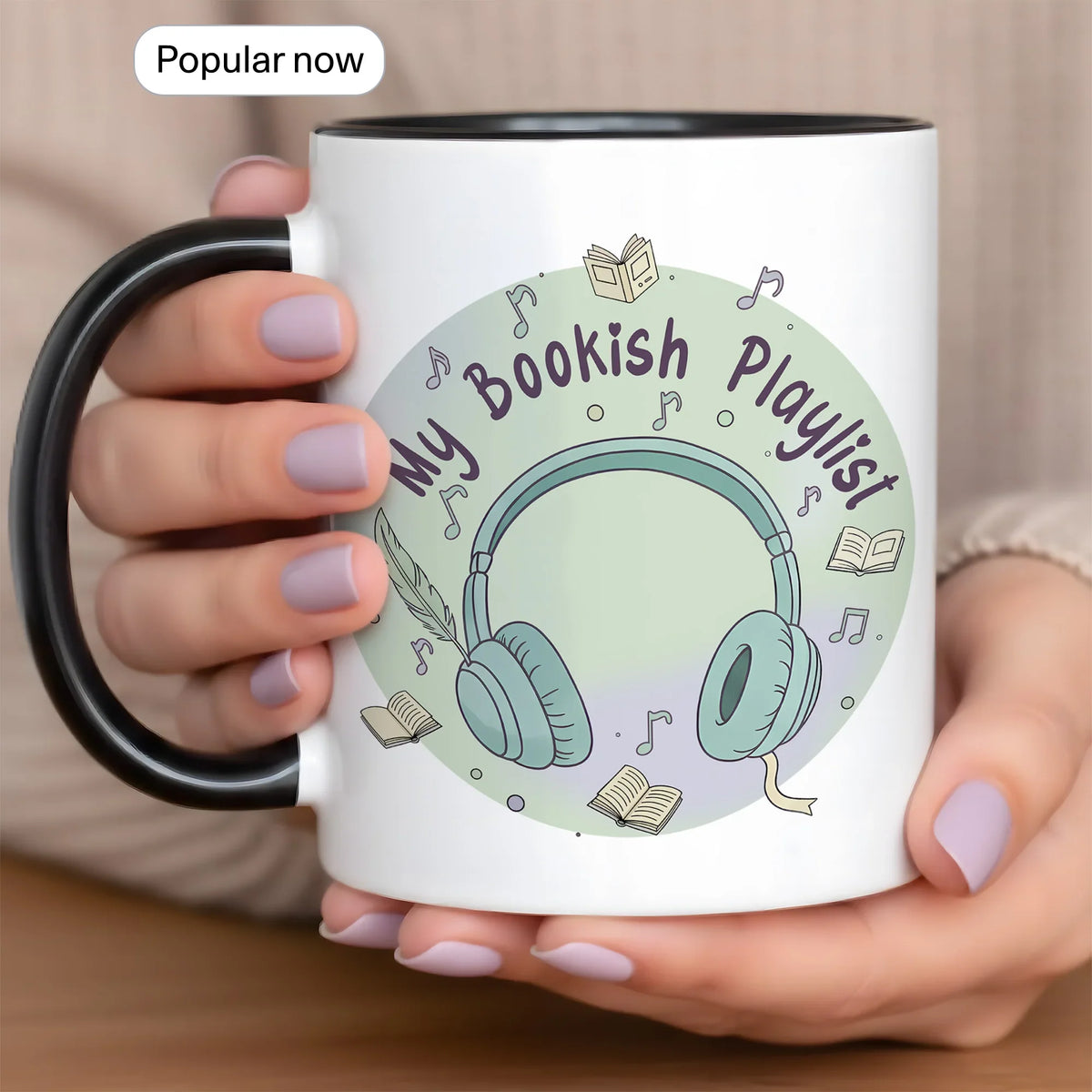 My Bookish Playlist Coffee - Gift Mug - Faith In My Bag is a brand operated by Gemini Clothing LLC