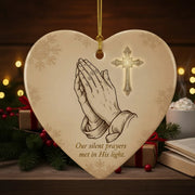 Our Silent Prayers - Christmas Ornament - Faith In My Bag is a brand operated by Gemini Clothing LLC