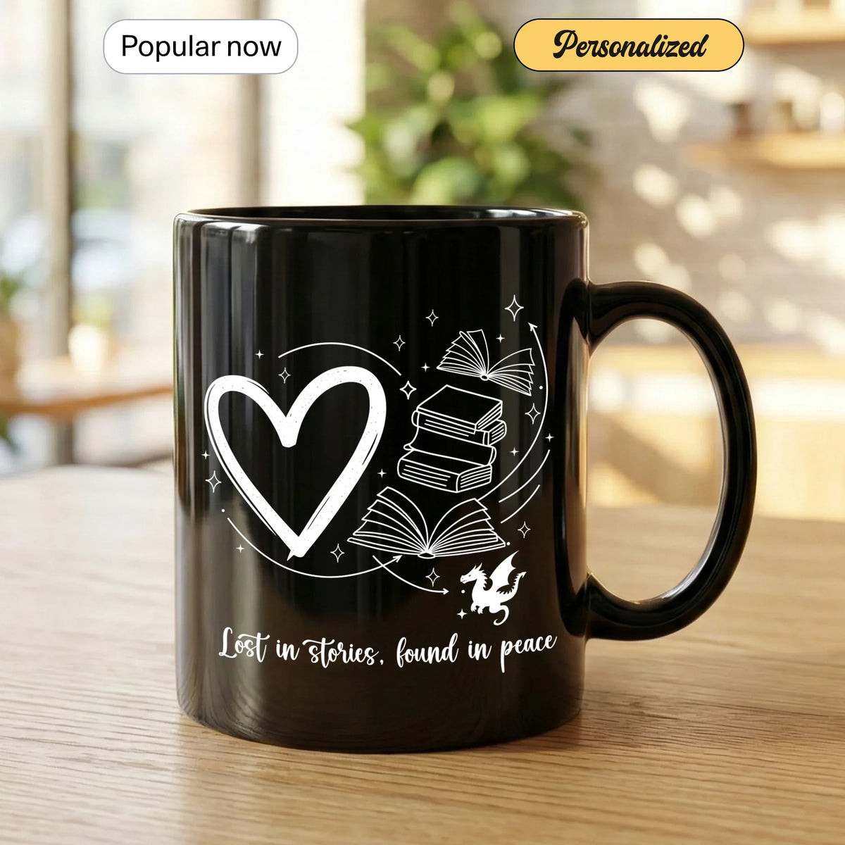 Lost in Stories Found in Peace Gift Mug - Faith In My Bag is a brand operated by Gemini Clothing LLC