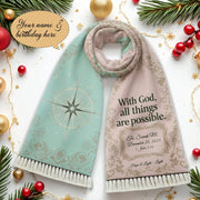 God All Things Are Possible Scarf - Personalized Christian Gift - Faith In My Bag is a brand operated by Gemini Clothing LLC