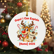 Oops I Can Explain - Personalized Christmas Ornament - Faith In My Bag is a brand operated by Gemini Clothing LLC