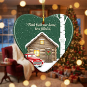 Home Blessed by - Personalized Christmas Ornament - Faith In My Bag is a brand operated by Gemini Clothing LLC