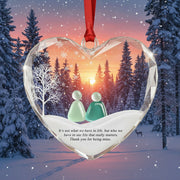 It's Not What We Have in Life Glass - Christmas Ornament - Faith In My Bag is a brand operated by Gemini Clothing LLC