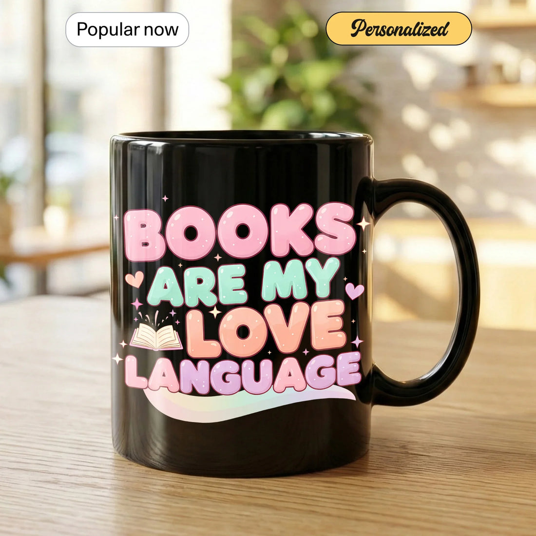 Books Are my Love Language Gift Mug - Faith In My Bag is a brand operated by Gemini Clothing LLC