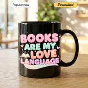 Books Are my Love Language Gift Mug - Faith In My Bag is a brand operated by Gemini Clothing LLC