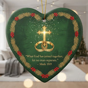 What God Has Joined Together - Christmas Ornament - Faith In My Bag is a brand operated by Gemini Clothing LLC