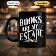 Books Are my Escape - Gift Mug - Faith In My Bag is a brand operated by Gemini Clothing LLC