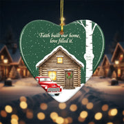 Home Blessed by - Personalized Christmas Ornament - Faith In My Bag is a brand operated by Gemini Clothing LLC
