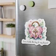 Jesus Holds the Key to my Heart Christian Sticker